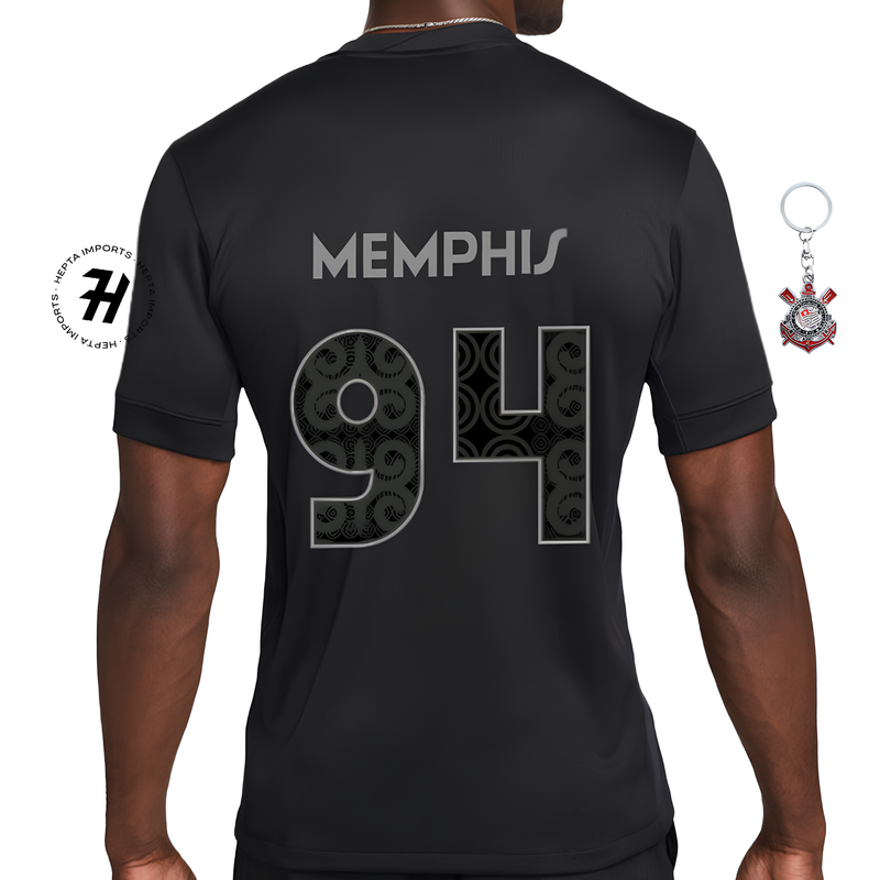 Camisa Corinthians Away 2024/25 - Memphis 94 + Chaveiro de Brinde - Masculina Torcedor